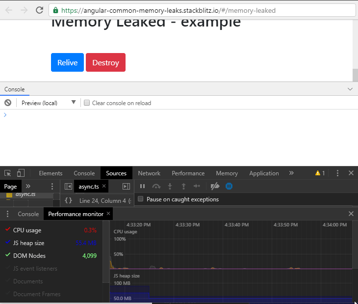 Understand and prevent the most common memory leaks in Angular application