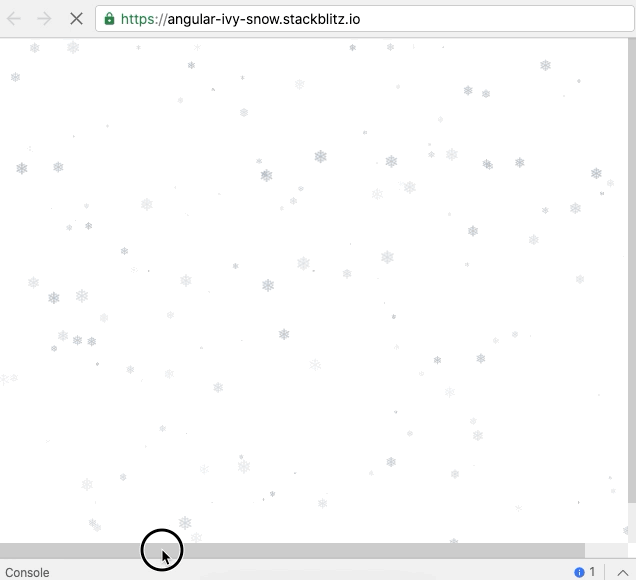 Build a component to display snow ❄️ effect with Angular