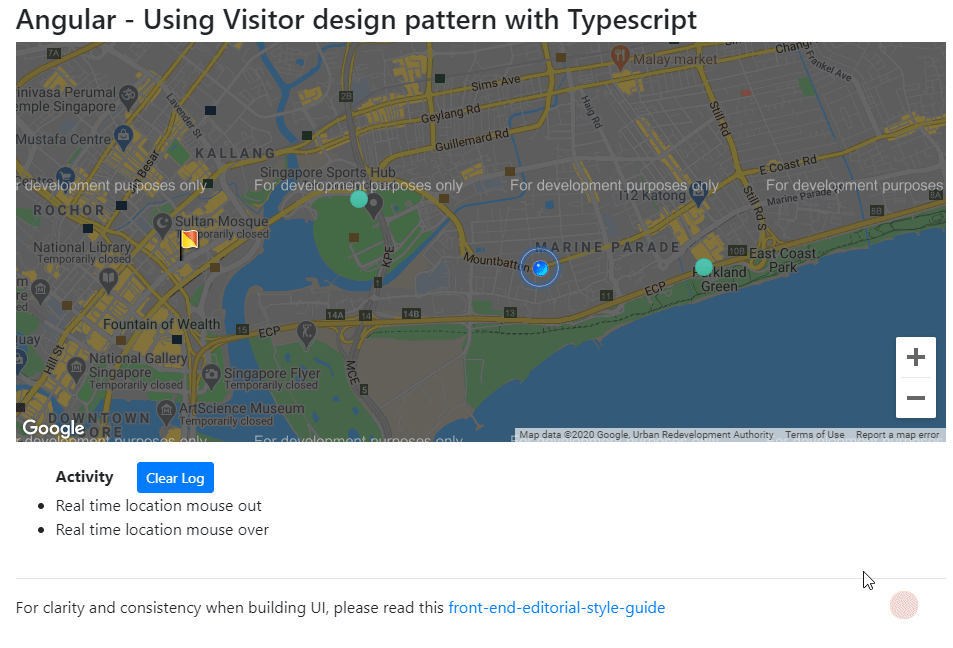 Using Visitor design pattern with Typescript