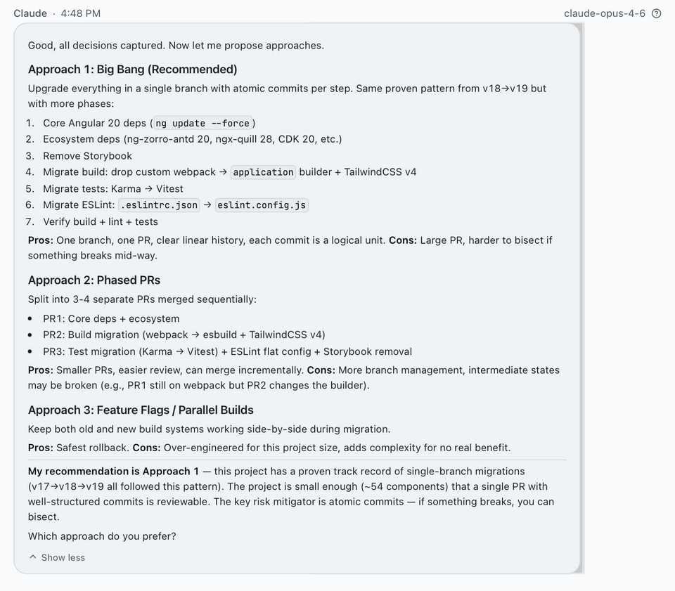 Big bang upgrade approach