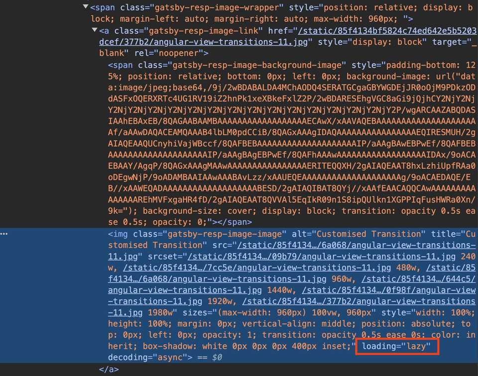 Adding "loading=lazy" to GIF files on my 7-year-old Gatsby blog