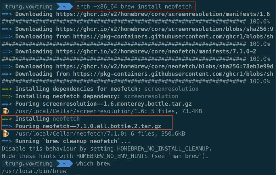 Error: Cannot install in Homebrew on ARM processor in Intel default prefix (/usr/local)