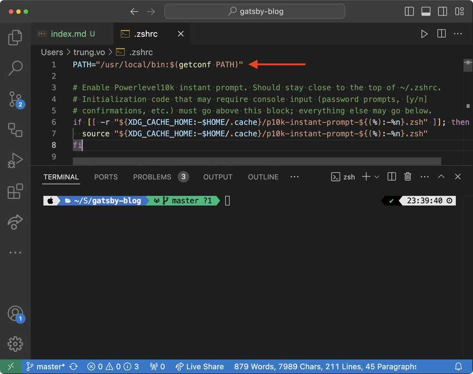 nvm keeps "forgetting" node version in new VSCode terminal sessions