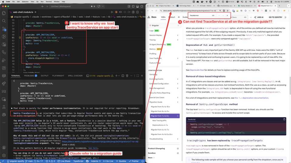 Sentry TraceService and APP_INITIALIZER block added by Claude