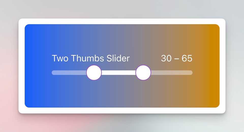 Two Thumbs Slider Filled