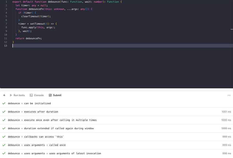typescript this